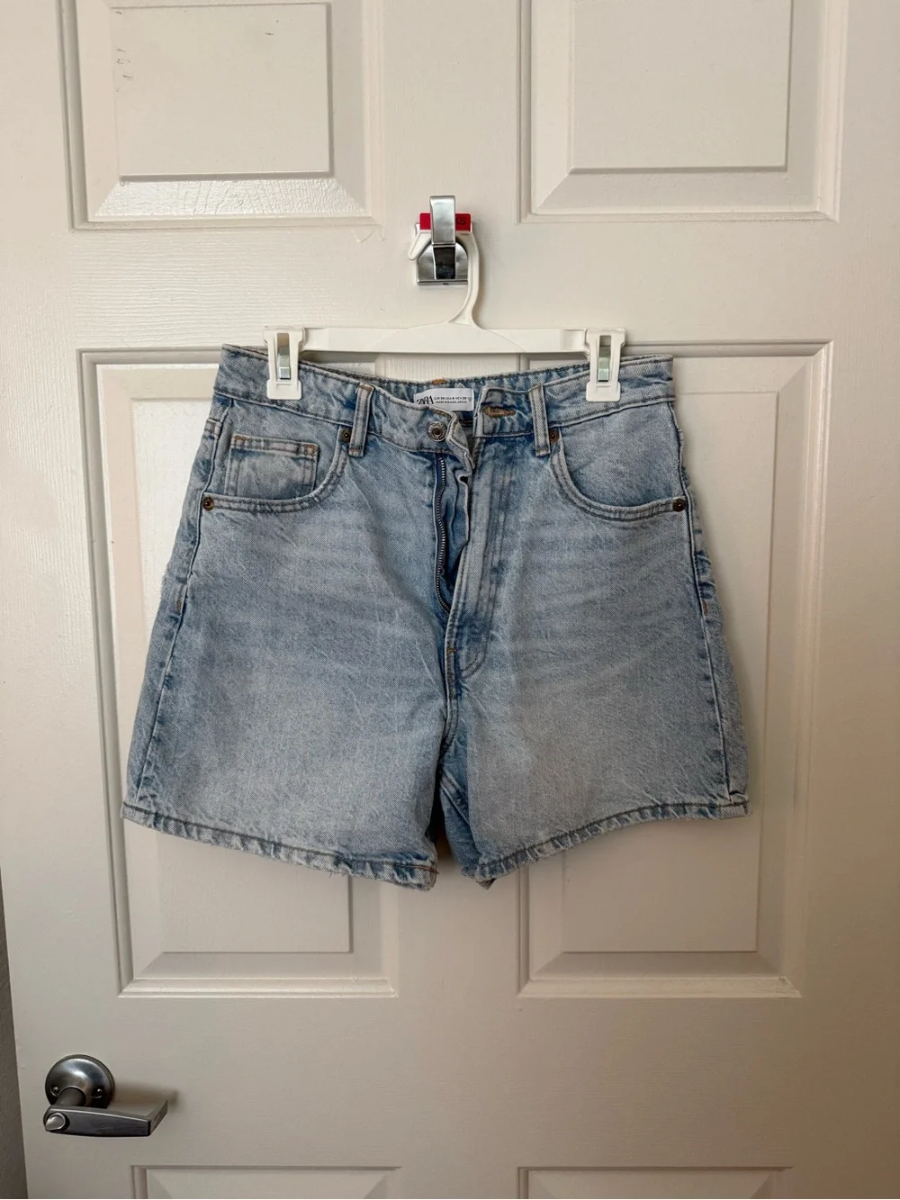 Zara Light Blue Denim Jean Shorts